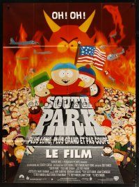 1e667 SOUTH PARK: BIGGER, LONGER & UNCUT French 1p '99 Trey Parker & Matt Stone animated musical!