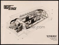 1e086 SPY WHO LOVED ME English 12.25x16 still '77 cut-away view of the ship set!