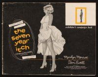 1e185 SEVEN YEAR ITCH pressbook + herald '55 Billy Wilder, great sexy art of Marilyn Monroe!