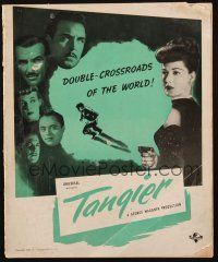 1e193 TANGIER pressbook '46 Maria Montez & Sabu in Africa, double-crossroads of the world!