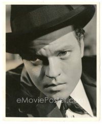 1h381 CITIZEN KANE 8x10 key book still '41 super c/u of Orson Welles in his masterpiece by Kahle!