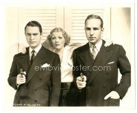 1h405 COUNTERFEIT deluxe 8x10 still '36 Margot Grahame between Chester Morris & Lloyd Nolan by Jones