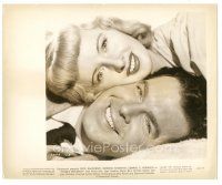 1h437 DOUBLE INDEMNITY 8x10 still '44 best smiling portrait of Barbara Stanwyck & Fred MacMurray!