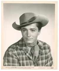 1h586 JOHN DEREK 8x10 still '53 great head & shoulders portrait in cowboy hat from The Last Posse!