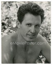 1h588 JOHN RAITT deluxe 8x10 still '50s barechested head & shoulders close up of the actor!