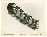 1h595 JULIUS CAESAR 8x10 still '53 cool headshot lineup of Marlon Brando & six top stars!