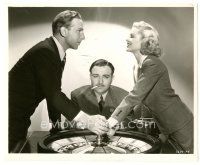 1h606 KING OF GAMBLERS deluxe 8x10 still '37 Claire Trevor, Nolan & Tamiroff by roulette wheel!