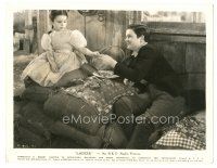 1h608 LADDIE 8x10.25 still '35 cute kids Virginia Weidler & Jimmy Butler share a wishbone!