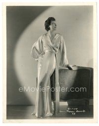 1h682 MONA BARRIE 8x10 still '30s pretty full-length portrait in great dress in the spotlight!