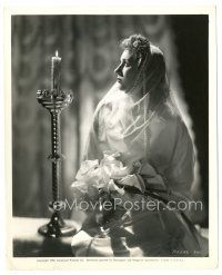 1h689 MURIEL ANGELUS 8x10 still '40 the pretty English star modeling beautiful bridal gown!