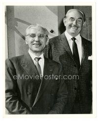 1h142 MY FAIR LADY candid 8x10 still '64 director George Cukor & studio president Jack Warner!