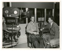 1h144 MY SIX CONVICTS candid 8x10 still '52 Alf Kjellin & John Beal rehearse a dramatic scene!