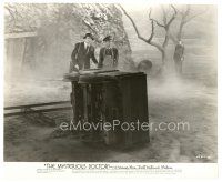 1h697 MYSTERIOUS DOCTOR 7.75x9.5 still '43 John Loder & Bruce Lester by overturned railroad car!