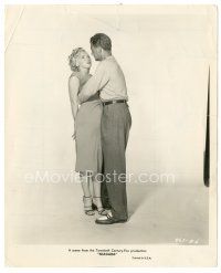 1h704 NIAGARA 8x10 still '53 full-length c/u of Joseph Cotten grabbing sexy Marilyn Monroe!