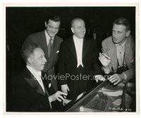 1h151 NIGHT SONG candid 8x10 still '48 Dana Andrews, Arthur Rubenstein, Ormandy & director Cromwell