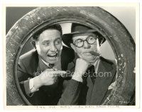 1h712 NITWITS 8x10 still '35 cool portrait of Bert Wheeler & Robert Woolsey in tire by Bachrach!