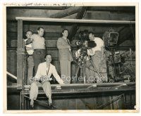 1h152 NO LEAVE NO LOVE candid 8x10 still '46 director Charles Martin with crew by camera!