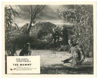 1h687 MUMMY English FOH LC R60s Christopher Lee as the monster in swamp with Furneaux & Cushing!