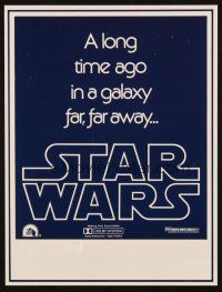 1y195 STAR WARS herald '77 George Lucas classic, a long time ago in a galaxy far far away!