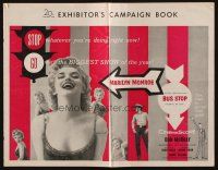 1y621 BUS STOP pressbook '56 great images of cowboy Don Murray w/sexy Marilyn Monroe!