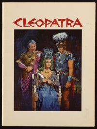 1y347 CLEOPATRA souvenir program book '64 Elizabeth Taylor, Richard Burton, Rex Harrison!