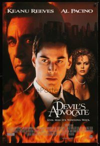 2b246 DEVIL'S ADVOCATE int'l 1sh '97 Keanu Reeves, Al Pacino, sexy Charlize Theron!