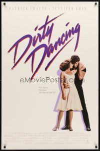 2b257 DIRTY DANCING 1sh '87 classic image of Patrick Swayze & Jennifer Grey!