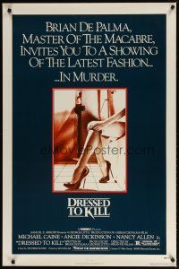 2b268 DRESSED TO KILL 1sh '80 Brian De Palma shows you the latest fashion of murder, sexy legs!