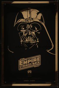 2b281 EMPIRE STRIKES BACK Kilian foil advance 1sh R90 Lucas' sci-fi classic, image of Darth Vader!