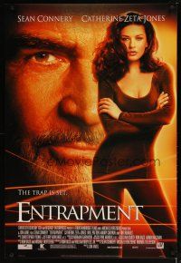 2b283 ENTRAPMENT style A 1sh '99 close up Sean Connery & full-length sexy Catherine Zeta-Jones!