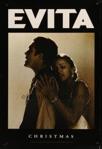 2b292 EVITA teaser DS 1sh '96 Madonna as Eva Peron, Antonio Banderas, Alan Parker, Oliver Stone