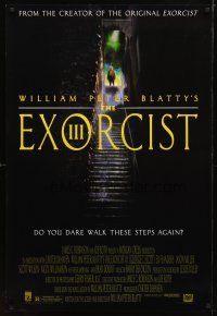 2b294 EXORCIST III DS 1sh '90 George C. Scott starring in William Peter Blatty sequel!