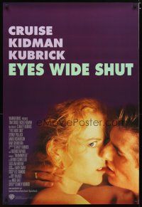 2b301 EYES WIDE SHUT 1sh '99 Stanley Kubrick, romantic c/u of Tom Cruise & Nicole Kidman