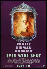 2b300 EYES WIDE SHUT advance DS 1sh '99 Stanley Kubrick, romantic c/u of Tom Cruise & Nicole Kidman