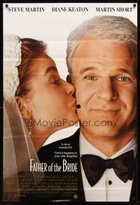 2b309 FATHER OF THE BRIDE int'l 1sh '91 great image of worried father Steve Martin