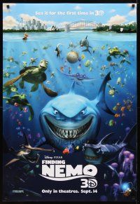 2b313 FINDING NEMO advance DS 1sh R12 best Disney & Pixar animated fish movie, cool cartoon image!