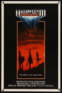 2b378 HALLOWEEN III 1sh '82 Season of the Witch, horror sequel, cool horror image!