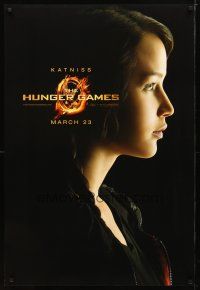 2b422 HUNGER GAMES teaser DS 1sh '12 cool image of Jennifer Lawrence as Katniss!