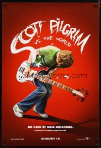 2m654 SCOTT PILGRIM VS. THE WORLD teaser DS 1sh '10 Michael Cera in an epic of epic epicness!