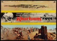 2p084 KHARTOUM Italian lrg pbusta '66 Charlton Heston & Laurence Olivier, Cinerama adventure!