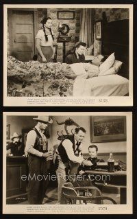 2r932 OKLAHOMAN 2 8x10 stills '57 Joel McCrea and sexy Native American Gloria Talbot!