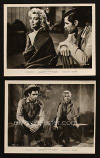 2r944 QUANTEZ 2 8x10 stills '57 cool cowboy werstern images of John Gavin & sexy Dorothy Malone!