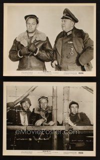 2r963 STALAG 17 2 8x10.25 stills R59 William Holden, Otto Preminger, Billy Wilder WWII POW classic!