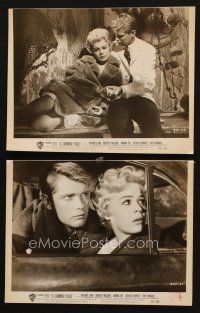 2r968 SUMMER PLACE 2 7.75x10 stills '59 Sandra Dee & Troy Donahue in Delmer Daves lovers classic!