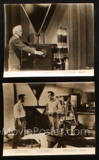 2r972 THIS ISLAND EARTH 2 7.75x9.25 stills '55 Rex Reason, giant-headed Jeff Morrow, sci-fi!