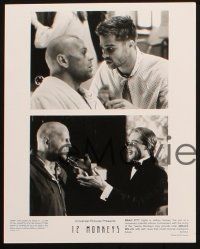 2r539 12 MONKEYS 4 8x10 stills '95 Bruce Willis, Brad Pitt, Terry Gilliam directed sci-fi!