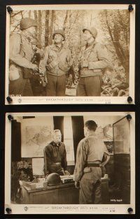 2r211 BREAKTHROUGH 8 8x10 stills '50 David Brian, John Agar, Frank Lovejoy, World War II!