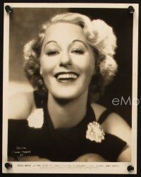 2r858 GRACE MOORE 2 8x10 stills '30s great smiling portraits of the pretty singing opera star!