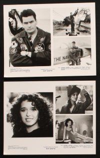 2r190 HOT SHOTS 9 8x10 stills '91 Charlie Sheen, Valeria Golino, Lloyd Bridges, Jim Abrahams!