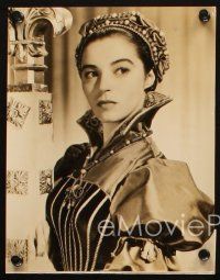 2r911 MARISA PAVAN 2 8x10 stills '50s in costume as Catherine de Medici, great smiling portrait!